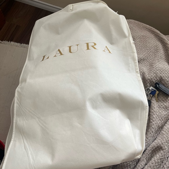 LAURA prom dress Green gold and pearl (brand new, worn once, freshly drycleaned) - Picture 10 of 10